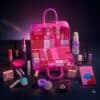 Benefit makeup advent calendar 2026 open suitcase revealing 24 numbered doors