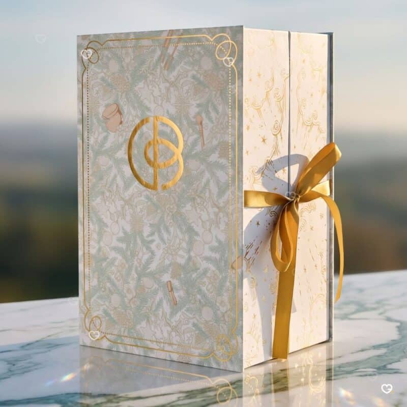 Cult Beauty Advent Calendar 2026 beauty advent calendar on marble with a scenic backdrop