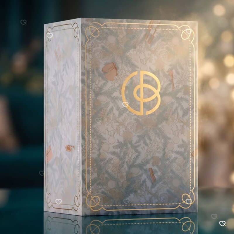 Cult Beauty luxury beauty advent calendar 2026 lit with soft bokeh background