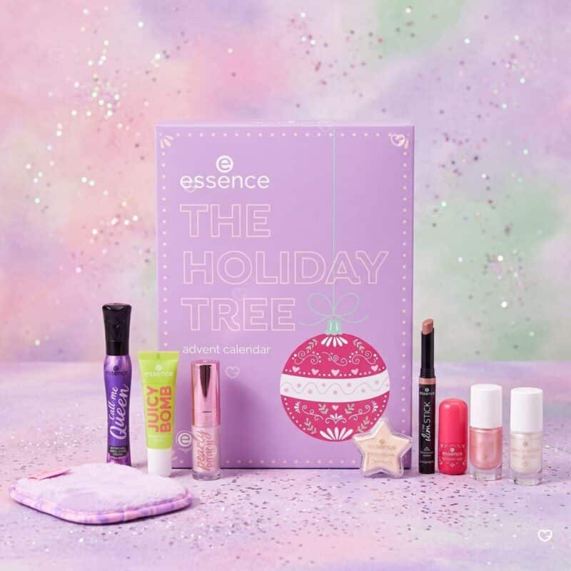 essence Advent Calendar 2026 box with a selection of vegan makeup products
