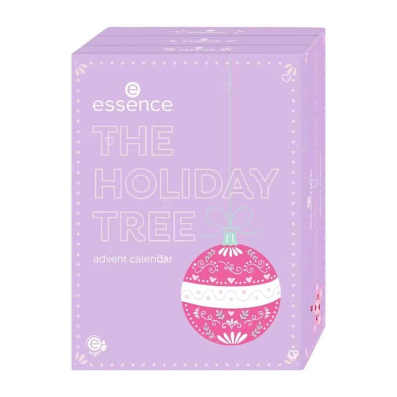 essence Advent Calendar 2026 The Holiday Tree closed lilac box, vegan makeup