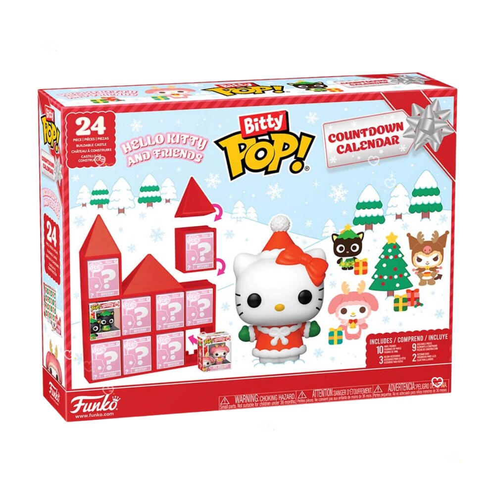 Funko Bitty POP Hello Kitty Advent Calendar 2026 box front with 24 doors