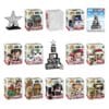10 Funko Bitty POP Star Wars figures including R2-D2, Chewbacca and Princess Leia in individual acrylic cases, 2.3 cm each