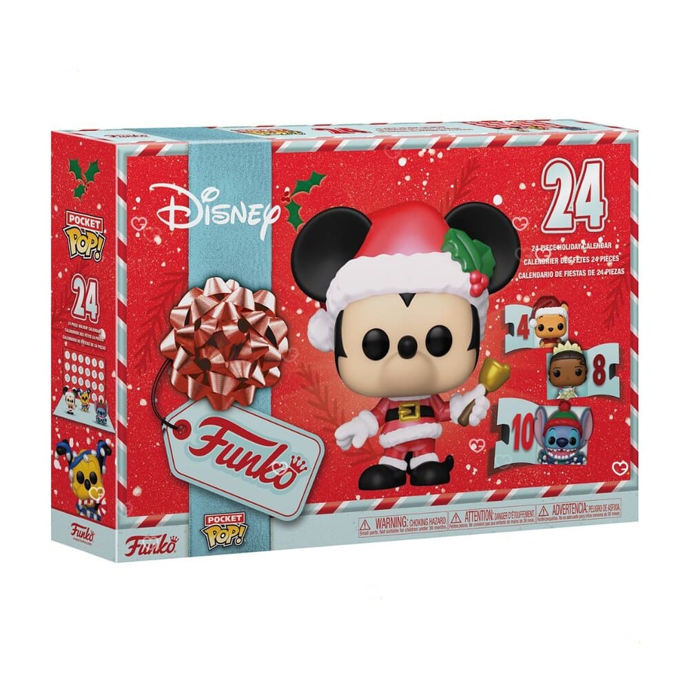 Funko Pocket Pop Disney advent calendar 2026 box, three-quarter view