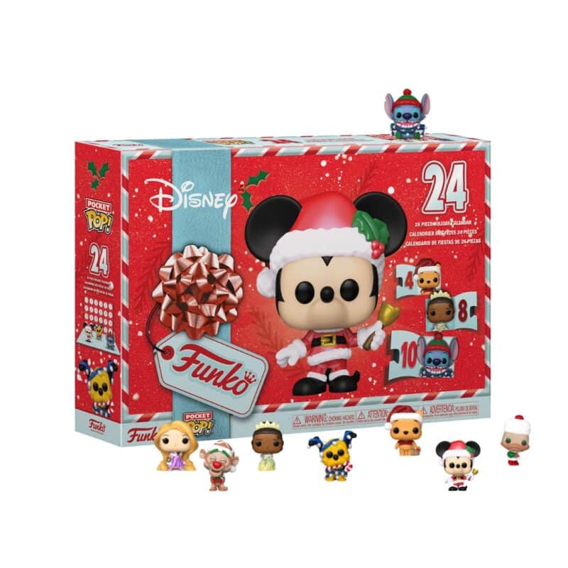 All 24 collectible Funko Pocket Pop Disney figures from the 2026 advent calendar