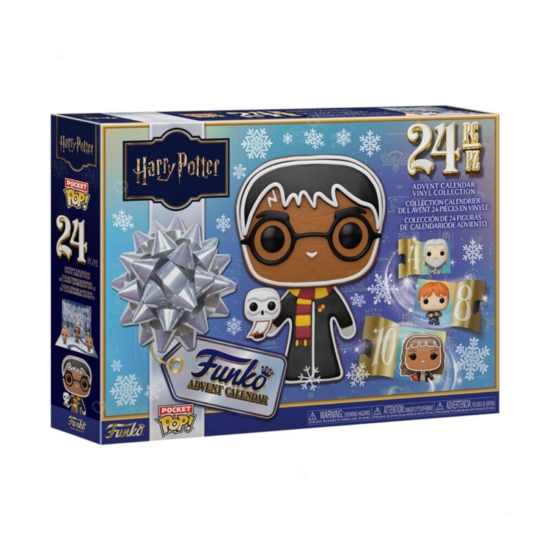 Funko Pocket POP Harry Potter Advent Calendar 2026, closed box with Hogwarts countdown artwork, ref 92917