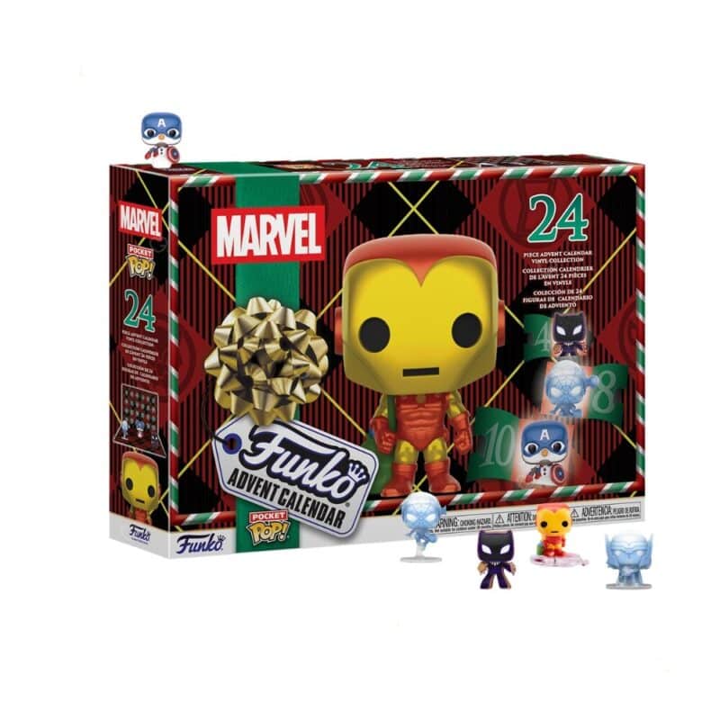 Funko Pocket POP Marvel collectible vinyl figures 2026 Christmas exclusives, approx 3.8 cm scale