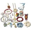 The 24 licensed jewellery pieces and accessories inside the Harry Potter Time Turner Advent Calendar