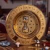 Harry Potter Time Turner Advent Calendar 2026 styled on a desk with the jewellery pieces laid out