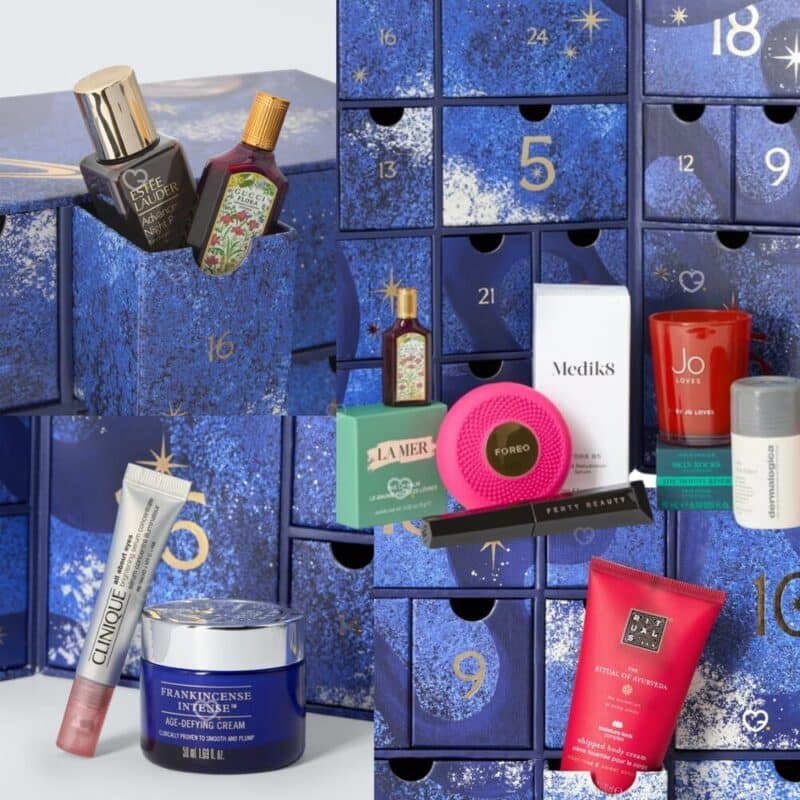John Lewis beauty advent calendar 2026 drawers with Estee Lauder, La Mer, FOREO and Medik8