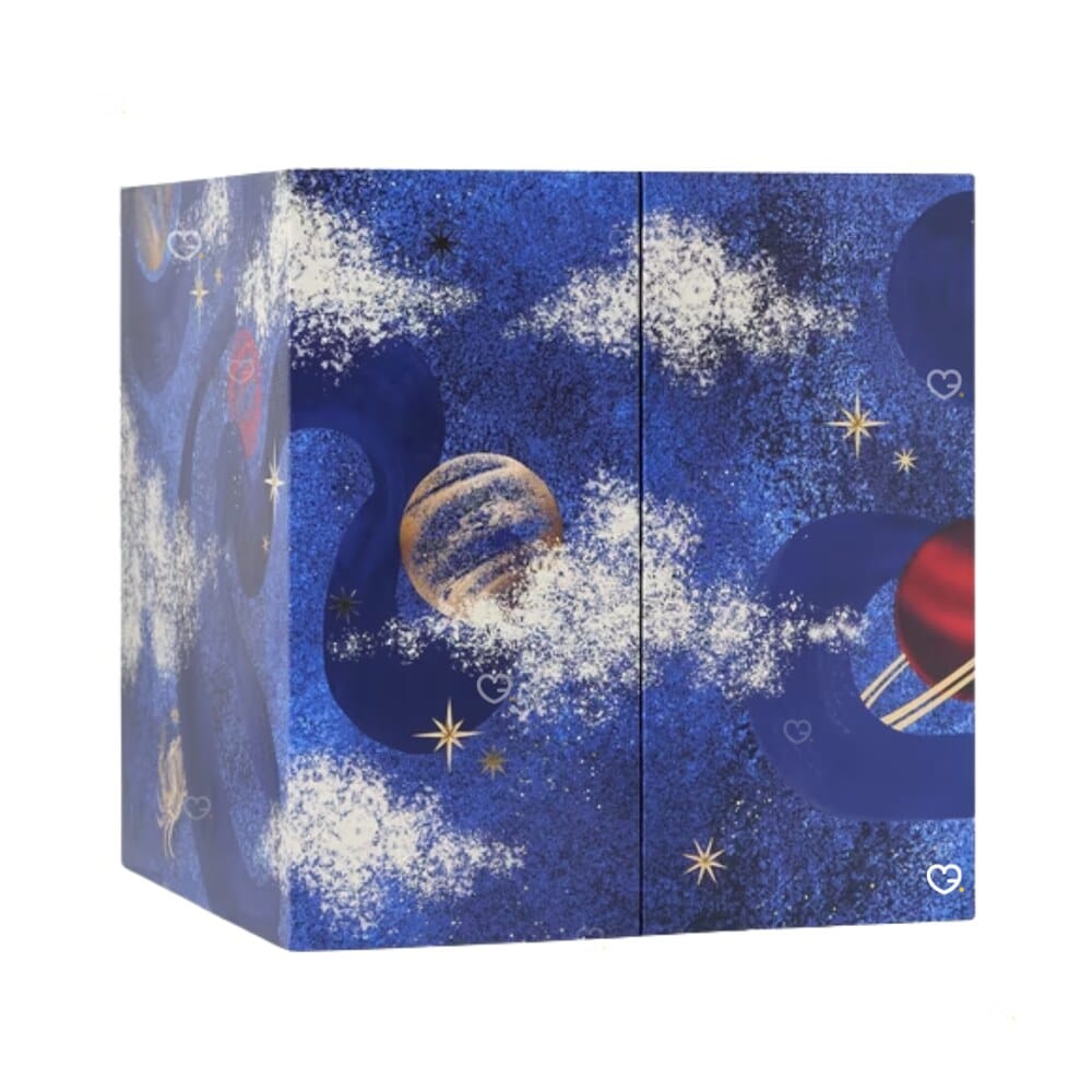 John Lewis Beauty Advent Calendar 2026 closed navy celestial gift box