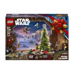 LEGO Star Wars Advent Calendar 2026 (75456) box front showing The Mandalorian winter scene, 293 pieces and 24 doors