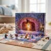 LEGO Star Wars 75456 Advent Calendar opened out with the play mat and mini-vehicles