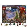 LEGO Star Wars 75456 Advent Calendar box with all 293 pieces, minifigures and vehicles arranged in front