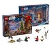 LEGO Star Wars 75456 Advent Calendar 2026 shown from two box angles with the minifigures and vehicles