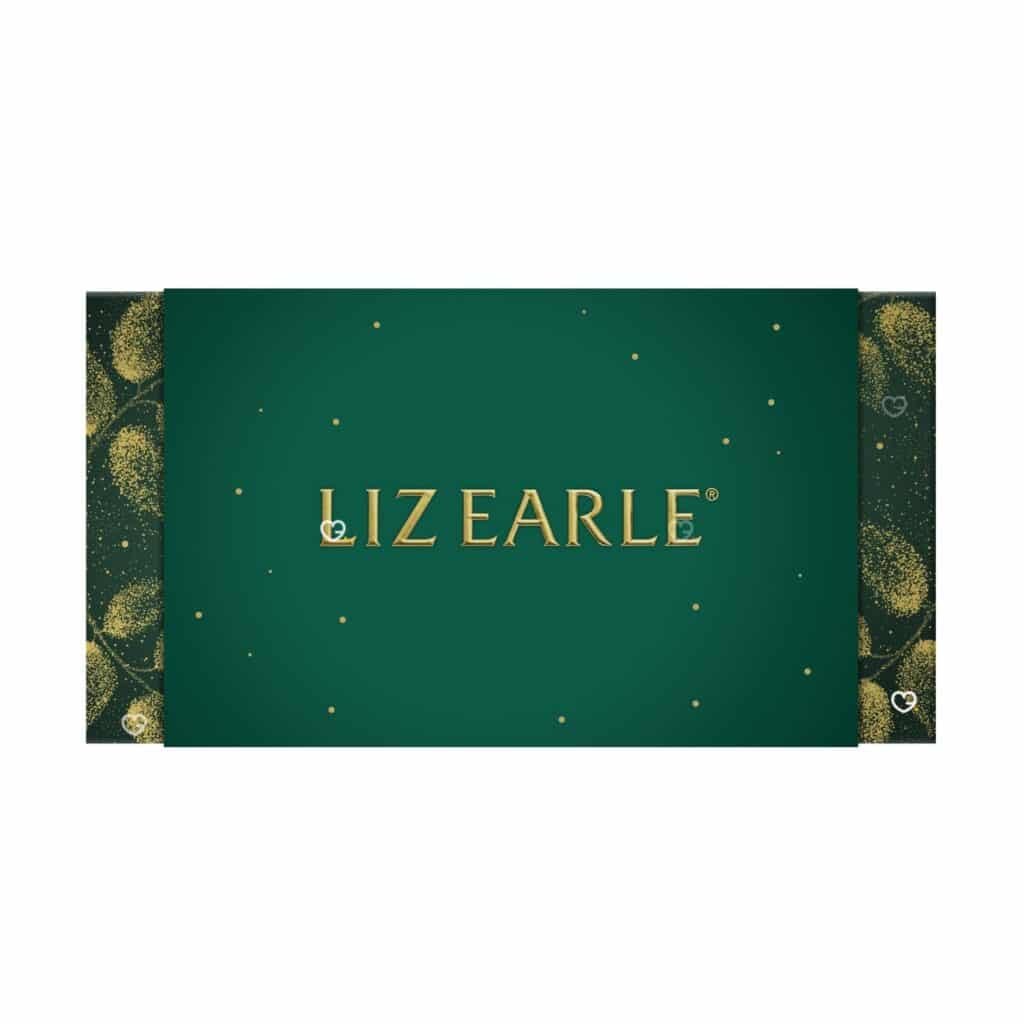 Liz Earle Advent Calendar 2026 closed green box with gold logo