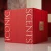 Lookfantastic Fragrance Advent Calendar 2026, closed red luxury box with gold LF clasp detail