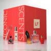 Lookfantastic Fragrance Advent Calendar 2026, perfume bottles displayed in front of the red gift box