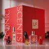 Lookfantastic Fragrance Advent Calendar 2026, box slightly open with perfume selection in a festive setting
