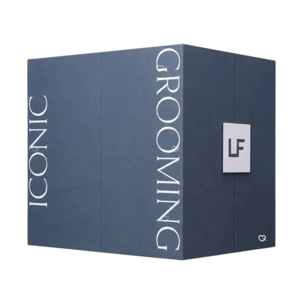 Lookfantastic Grooming Advent Calendar 2026 closed box, iconic grooming design for men