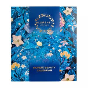 Lumene Advent Calendar 2026 closed box with Nordic Secret Garden floral design