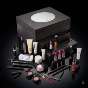 MAC Cosmetics Advent Calendar 2026 full contents, 24 makeup advent calendar products laid out