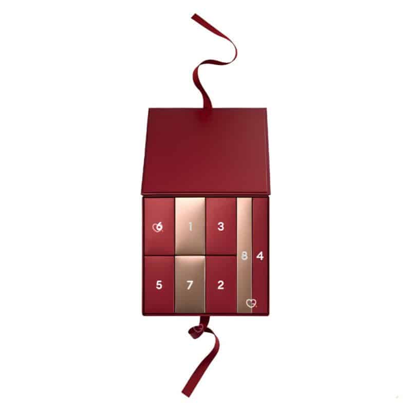 Manucurist advent calendar 2026 opened, doors 1 to 8 with full-size Green nail polishes