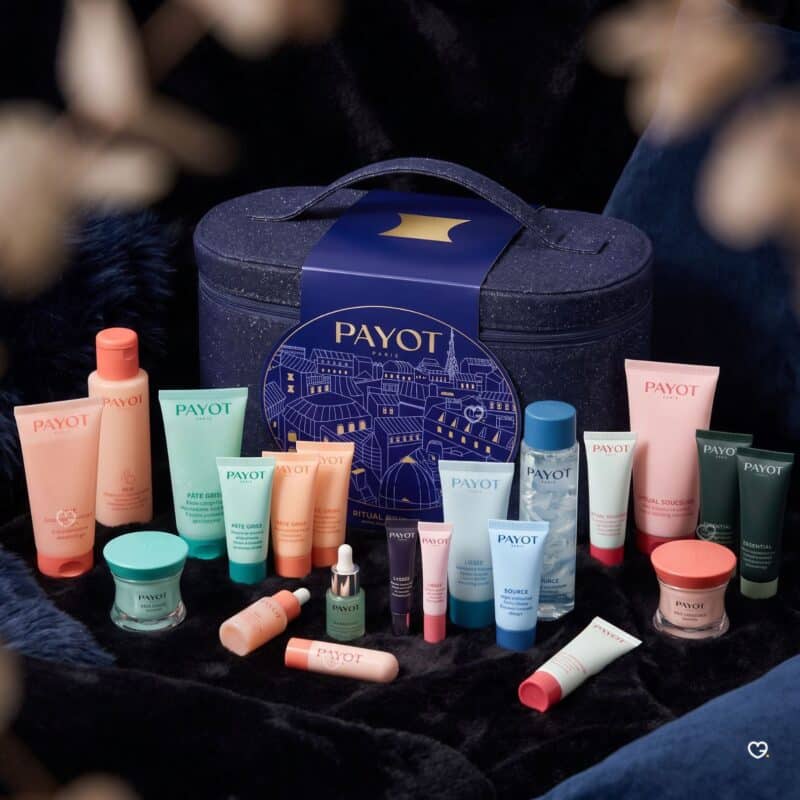 Payot beauty advent calendar 2026, cosy winter flat-lay