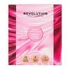 Revolution Beauty Advent Calendar 2026 closed box, pink and white packaging