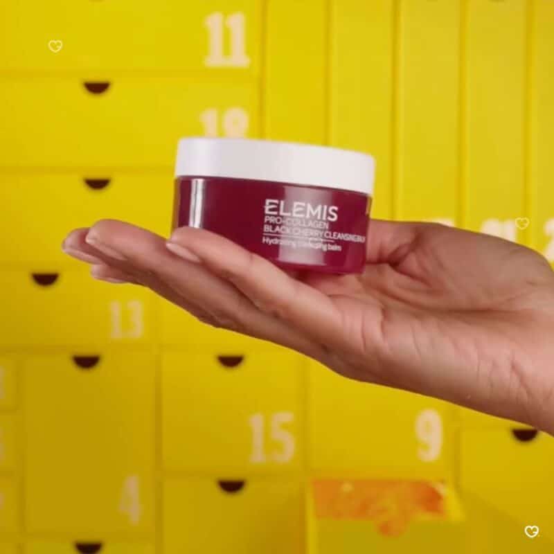 Elemis Pro-Collagen Black Cherry Cleansing Balm featured in the Selfridges Advent Calendar 2026