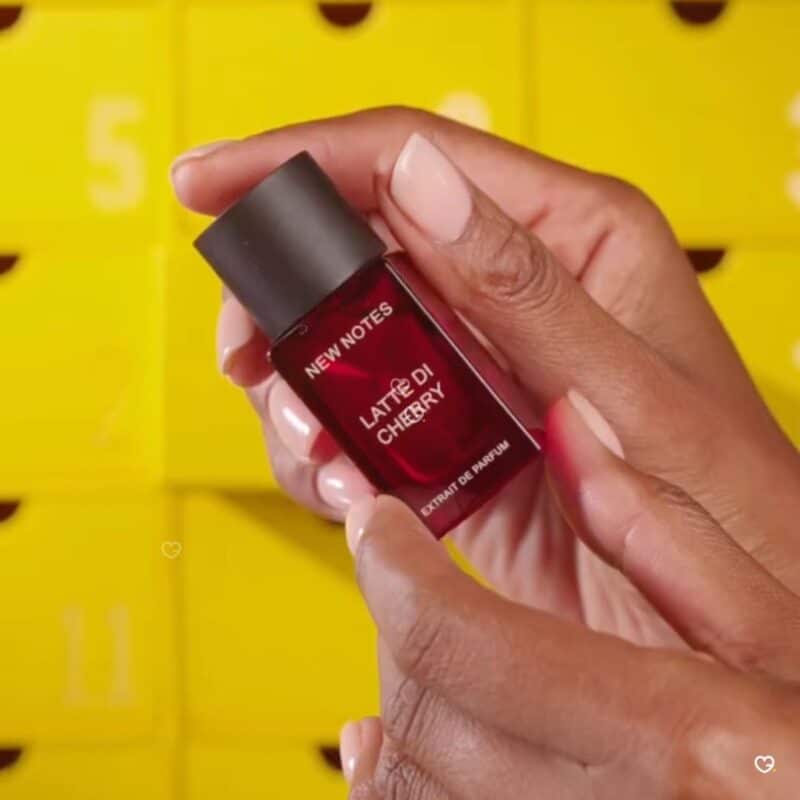 Selfridges Fragrance Advent Calendar 2026 yellow numbered drawers being opened