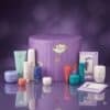 Tatcha Japanese skincare advent calendar 2026 with the full range of minis displayed around the round chest