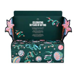 The Body Shop Classic Beauty Advent Calendar 2026 box with 50 years of gifting design