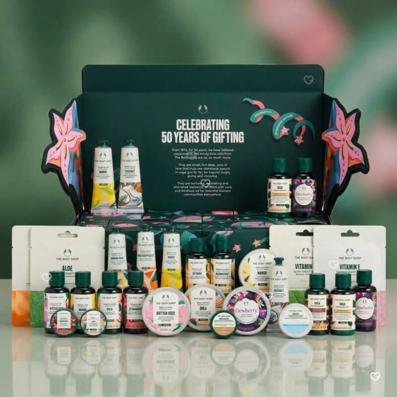 The Body Shop Advent calendar 2026 full lineup of 24 beauty products