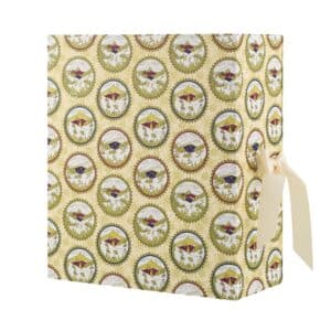 Baobab Collection Advent Calendar 2026 book-shaped box closed with ribbon
