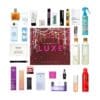 Full contents flatlay of the Boots 24 Days of Luxe Beauty Advent Calendar 2026