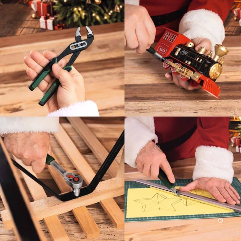 Bosch Advent Calendar 2026 hand tools shown in use