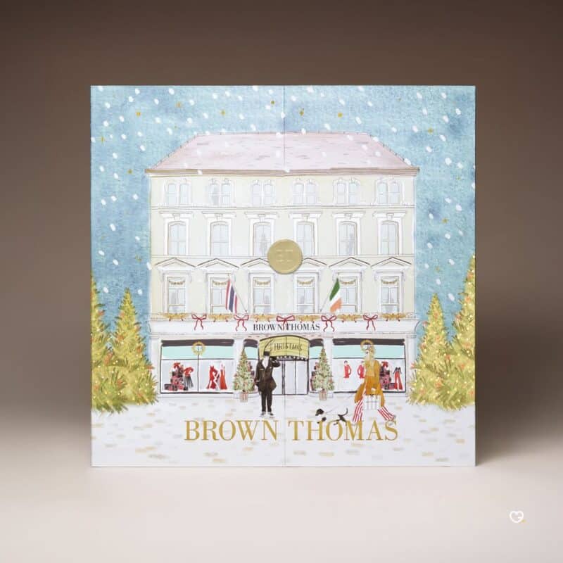 Brown Thomas Advent Calendar 2026 closed box standing, an advent calendar for women