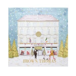 Brown Thomas Advent Calendar 2026 closed illustrated box, luxury beauty advent calendar