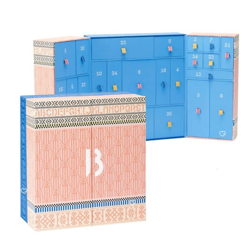 Byredo Advent Calendar 2026 open structure with the drawers