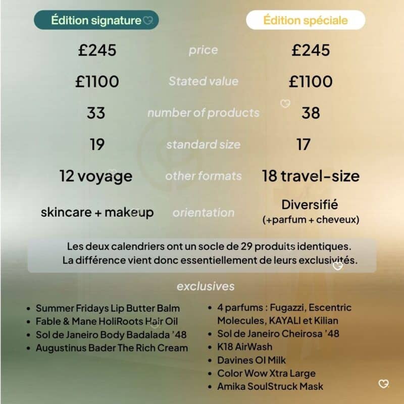 compare cult beauty advent calendars