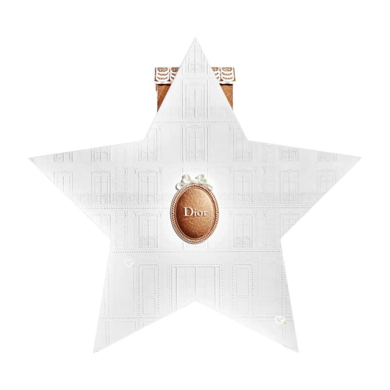 Dior Advent Calendar 2026 closed star-shaped keepsake box in white, a luxury beauty advent calendar