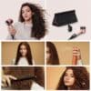 Dyson Advent Calendar 2026 in use: the Supersonic Travel hair dryer, paddle brush and styling spray on wavy and curly hair