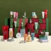 Elemis Advent Calendar 2026 open box revealing 25 face and body products