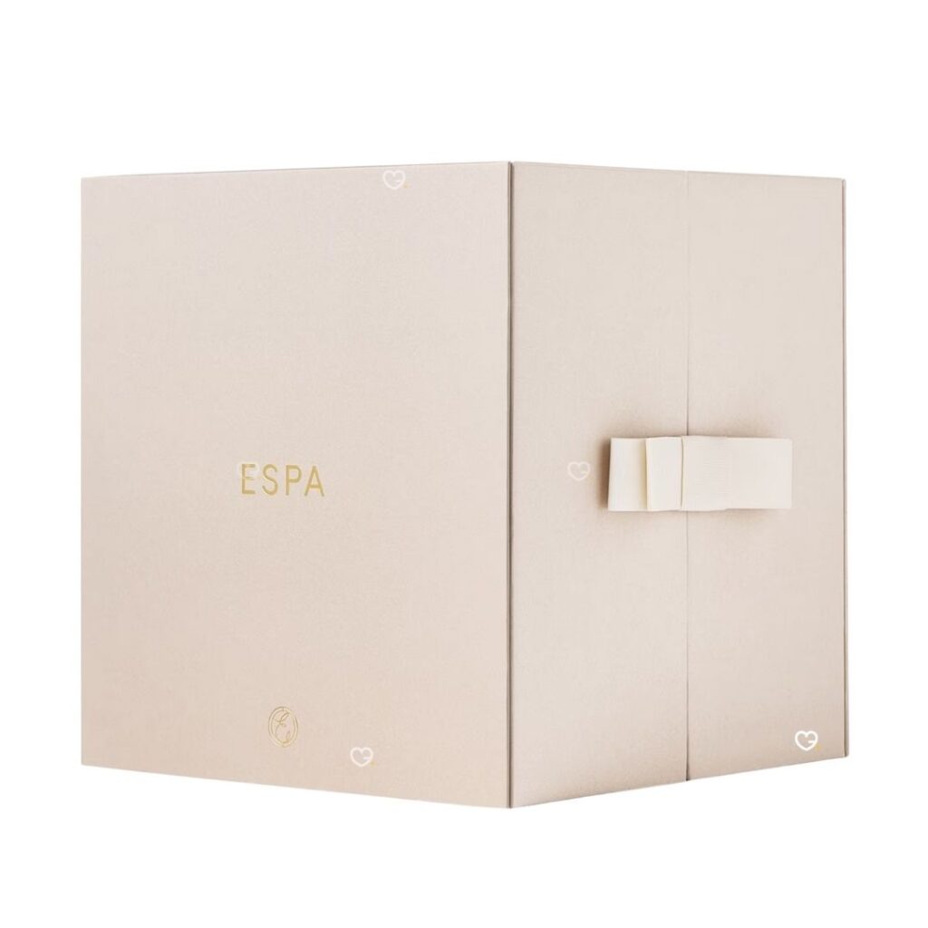 ESPA Moments of Wellness Advent Calendar 2026 closed cream and gold box