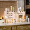 ESPA Advent Calendar 2026 full contents spread by the fireplace