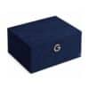 Guerlain Advent Calendar 2026 The Jewellery Box, closed midnight-blue velvet case with a rhinestone G clasp