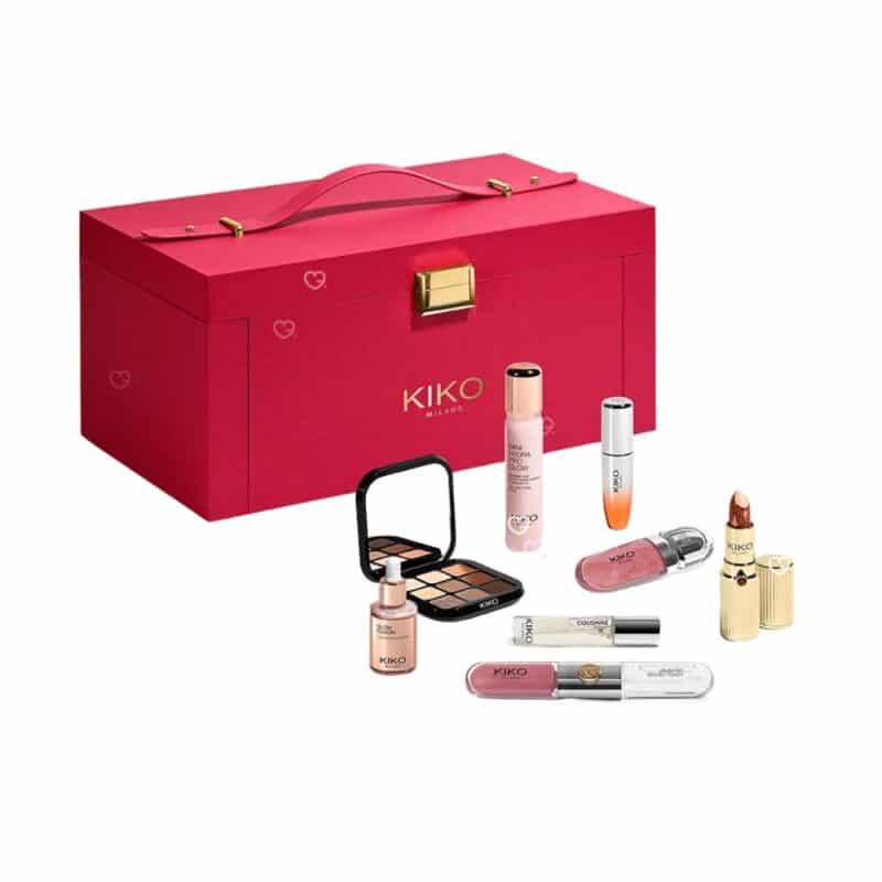 Kiko Advent Calendar 2026 red case shown closed at an angle