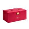 Kiko Advent Calendar 2026 red suitcase-style case with gold detailing, closed
