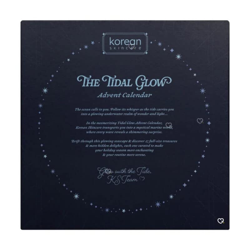 Korean Skincare Advent Calendar 2026 back of the box